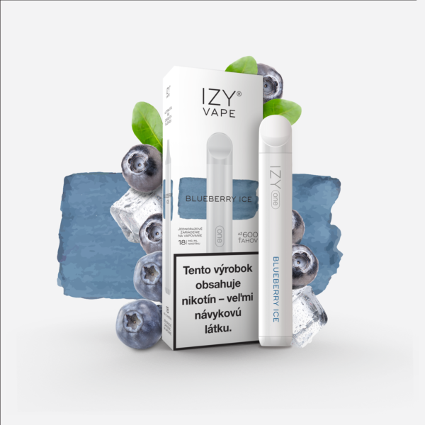 IZY VAPE ONE 600 ťahov Blueberry Ice 18mg biela 1ks – IzyVape