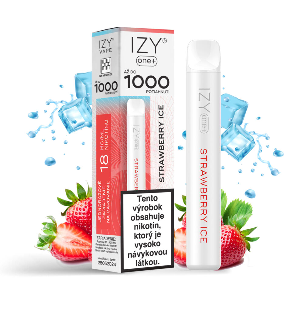 E-shop IZY VAPE IZY VAPE ONE+ Strawberry Ice 18mg White 1bal