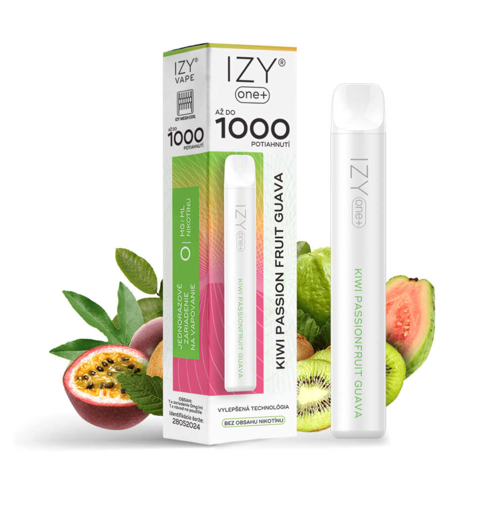 E-shop IZY VAPE IZY VAPE ONE+ Kiwi Passion Fruit Guava 0mg White 1bal