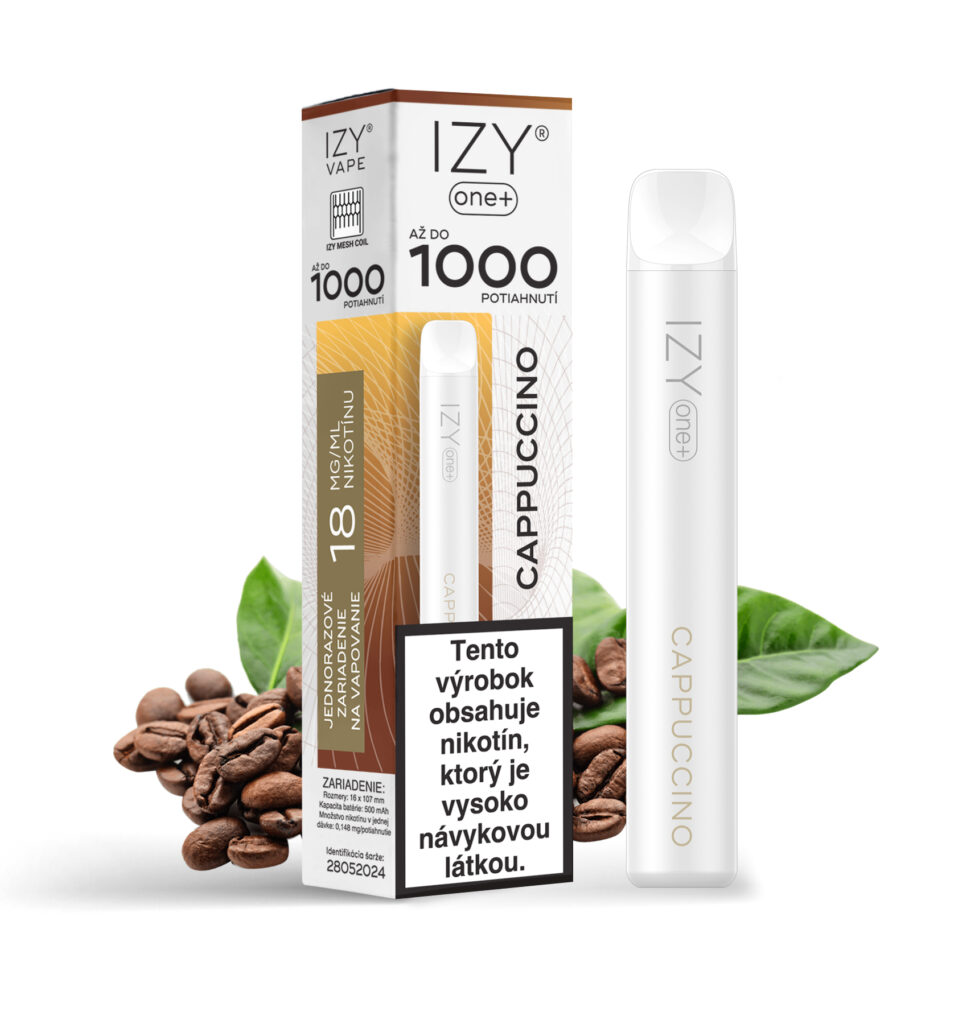 E-shop IZY VAPE IZY VAPE ONE+ Cappuccino 18mg White 1bal