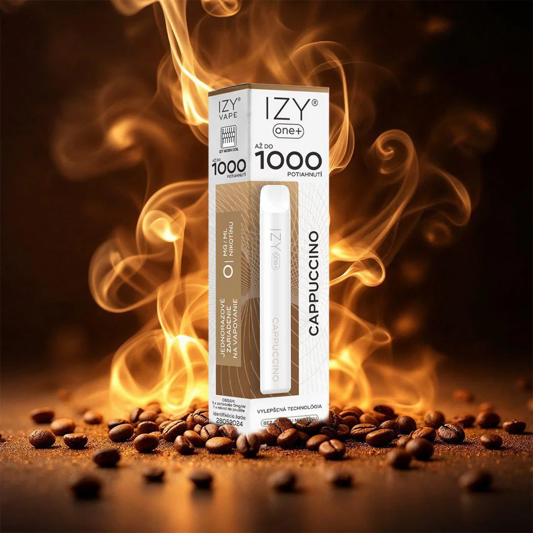 IZY ONE+ Cappuccino 0 mg – Obrázok 2