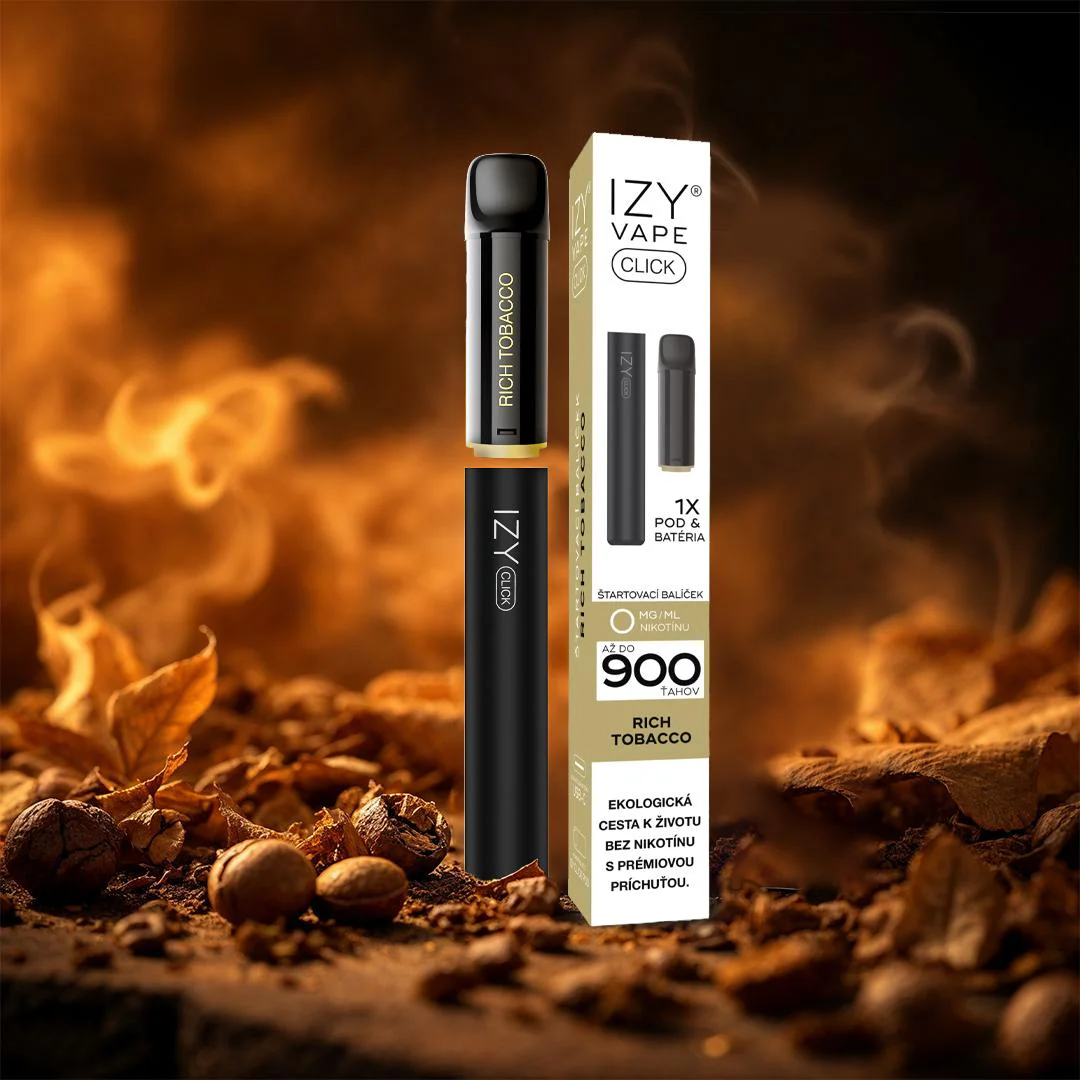 IZY CLICK 2ml Starter Kit Rich Tobacco 0mg Black 1bal