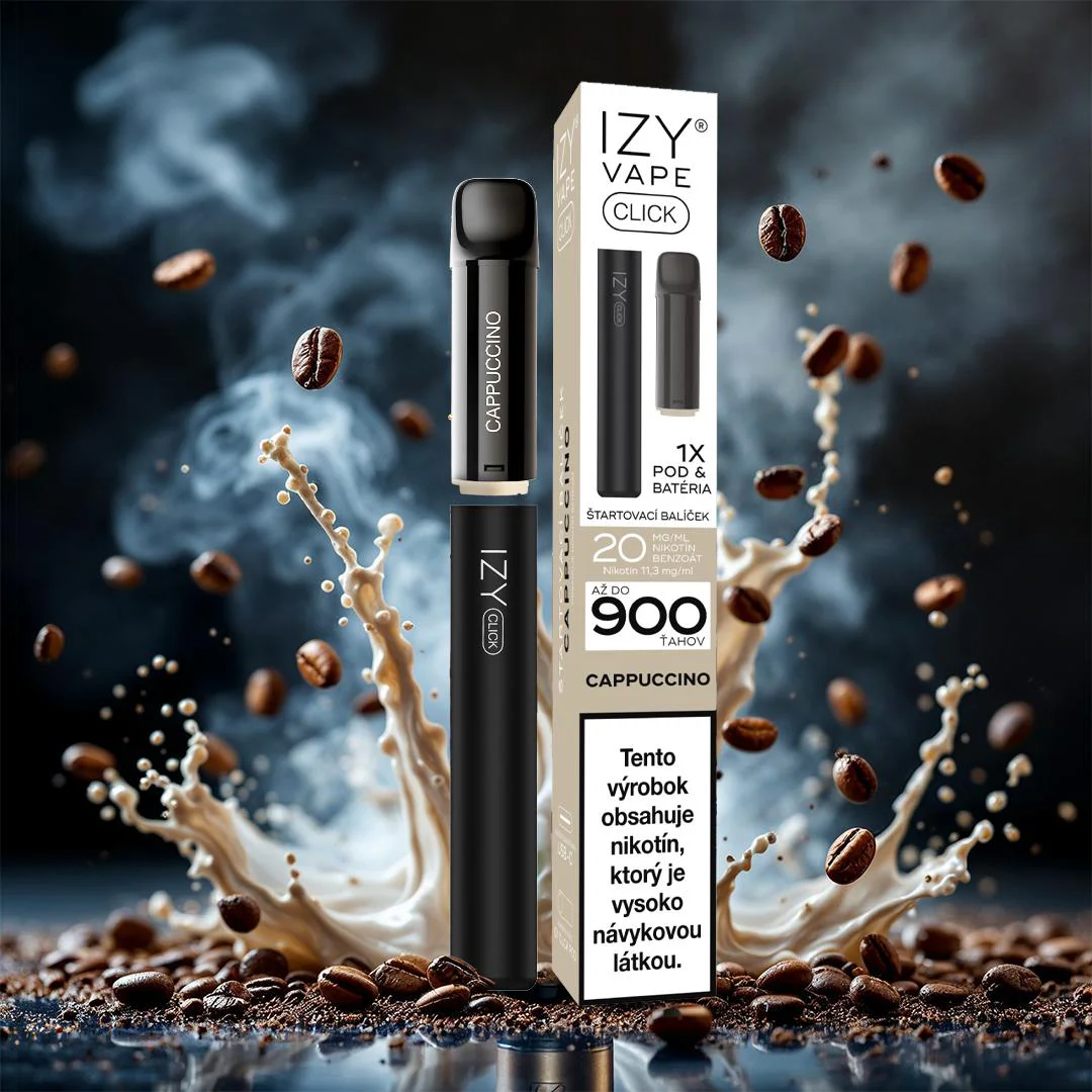 IZY CLICK 2ml Starter Kit Cappuccino 20mg Black 1bal
